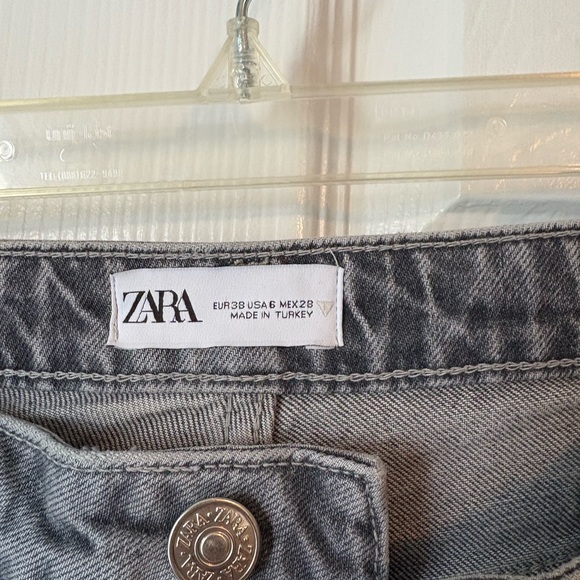 Zara Gray Flare & Wide Leg Jeans - Picture 2 of 4